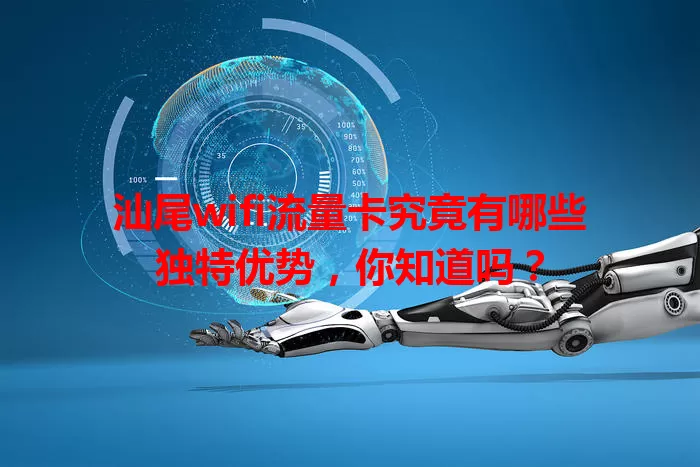 汕尾wifi流量卡究竟有哪些独特优势，你知道吗？