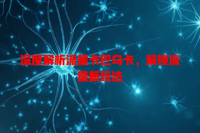 深度解析流量卡巴乌卡，解锁流量新玩法