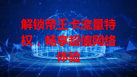 解锁帝王卡流量特权，畅享超值网络体验