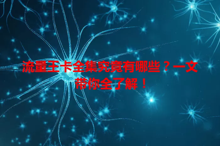 流量王卡全集究竟有哪些？一文带你全了解！
