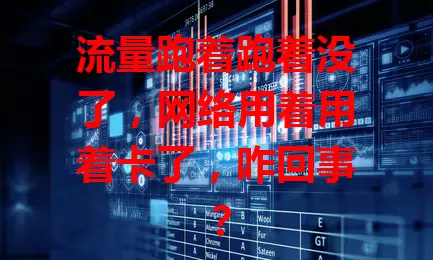 流量跑着跑着没了，网络用着用着卡了，咋回事？