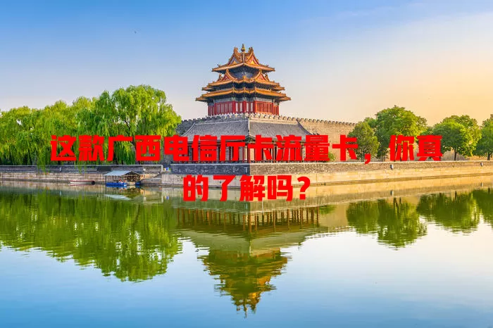 这款广西电信厅卡流量卡，你真的了解吗？