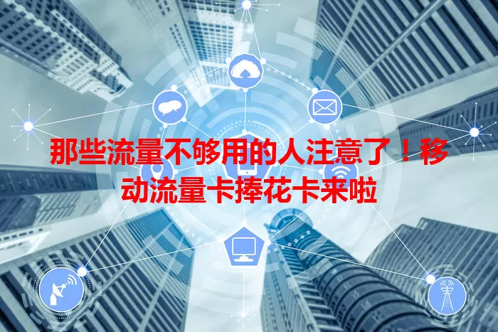 那些流量不够用的人注意了！移动流量卡捧花卡来啦