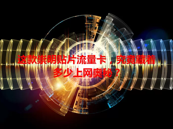 这款崇明贴片流量卡，究竟藏着多少上网奥秘？