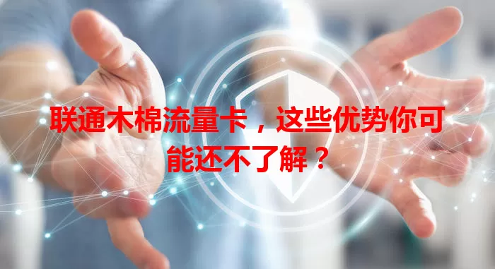联通木棉流量卡，这些优势你可能还不了解？