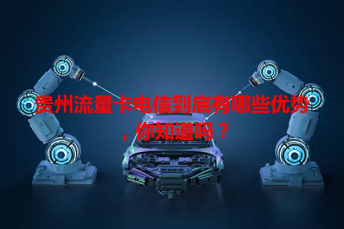 贵州流量卡电信到底有哪些优势，你知道吗？