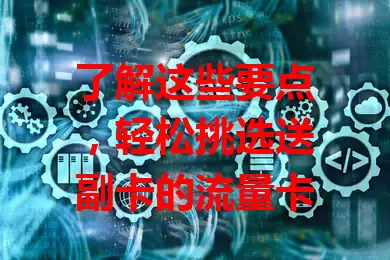 了解这些要点，轻松挑选送副卡的流量卡