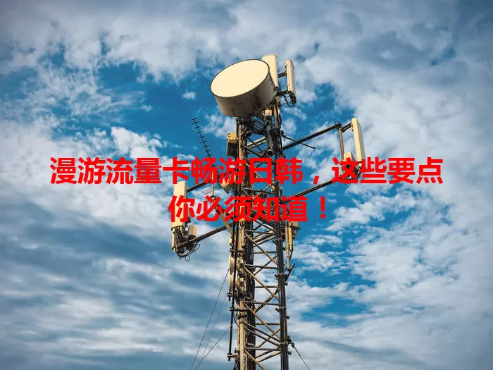 漫游流量卡畅游日韩，这些要点你必须知道！