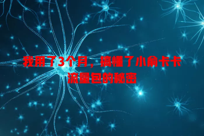 我用了3个月，搞懂了小俞卡卡流量包的秘密