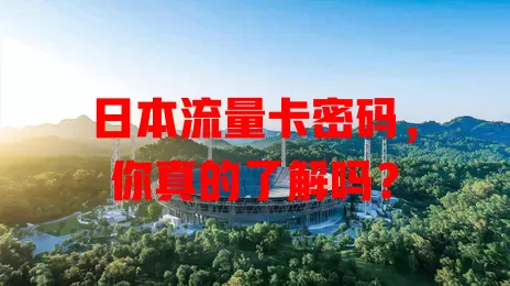日本流量卡密码，你真的了解吗？