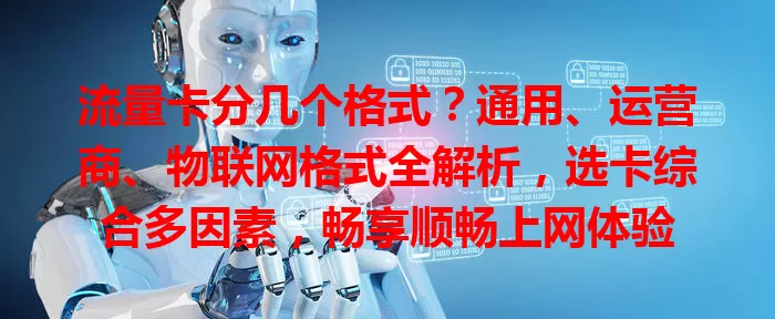 流量卡分几个格式？通用、运营商、物联网格式全解析，选卡综合多因素，畅享顺畅上网体验