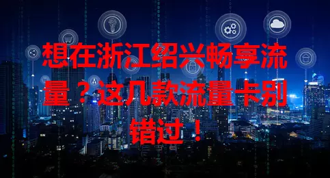 想在浙江绍兴畅享流量？这几款流量卡别错过！