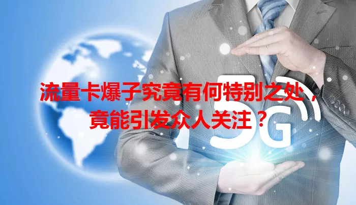 流量卡爆子究竟有何特别之处，竟能引发众人关注？