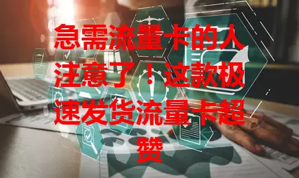 急需流量卡的人注意了！这款极速发货流量卡超赞
