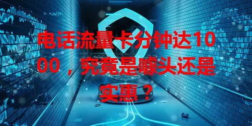 电话流量卡分钟达1000，究竟是噱头还是实惠？