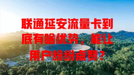 联通延安流量卡到底有啥优势，能让用户纷纷点赞？