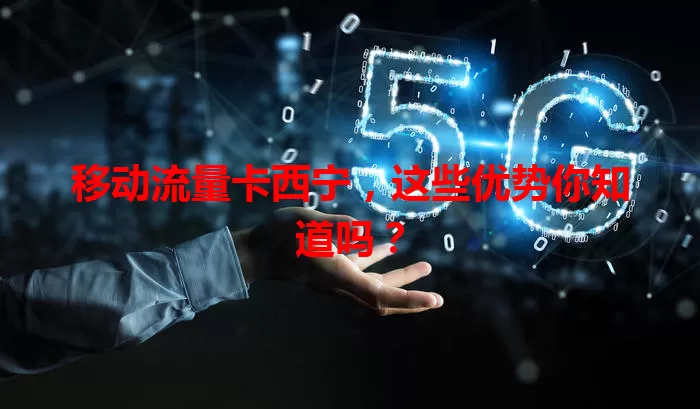移动流量卡西宁，这些优势你知道吗？