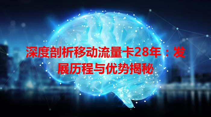 深度剖析移动流量卡28年：发展历程与优势揭秘
