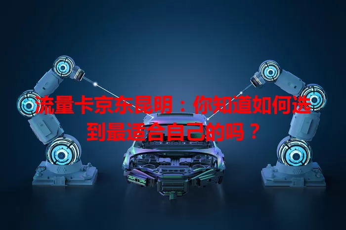 流量卡京东昆明：你知道如何选到最适合自己的吗？