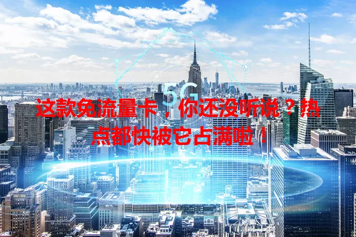 这款免流量卡，你还没听说？热点都快被它占满啦！