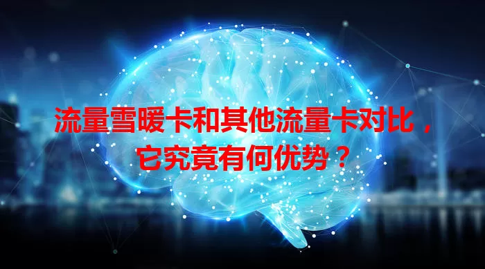 流量雪暖卡和其他流量卡对比，它究竟有何优势？