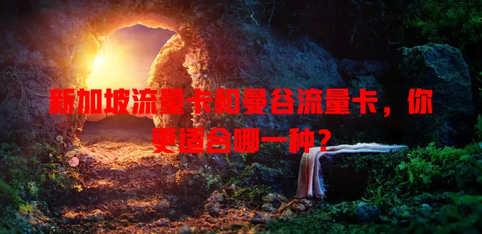 新加坡流量卡和曼谷流量卡，你更适合哪一种？
