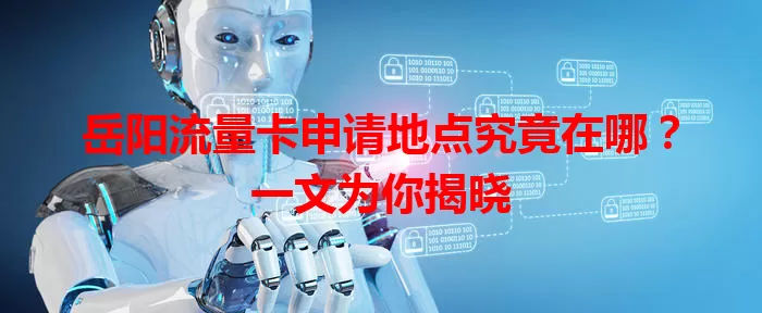 岳阳流量卡申请地点究竟在哪？一文为你揭晓