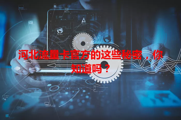 河北流量卡官方的这些秘密，你知道吗？