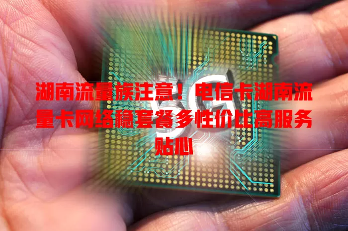 湖南流量族注意！电信卡湖南流量卡网络稳套餐多性价比高服务贴心