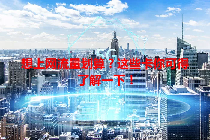 想上网流量划算？这些卡你可得了解一下！