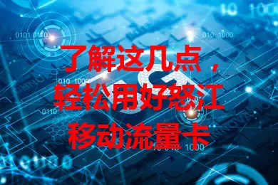 了解这几点，轻松用好怒江移动流量卡