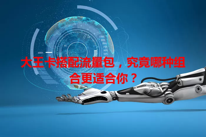大王卡搭配流量包，究竟哪种组合更适合你？