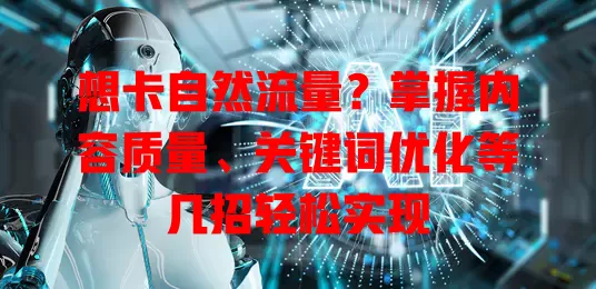想卡自然流量？掌握内容质量、关键词优化等几招轻松实现
