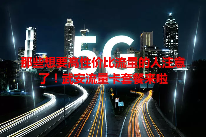 那些想要高性价比流量的人注意了！武安流量卡套餐来啦
