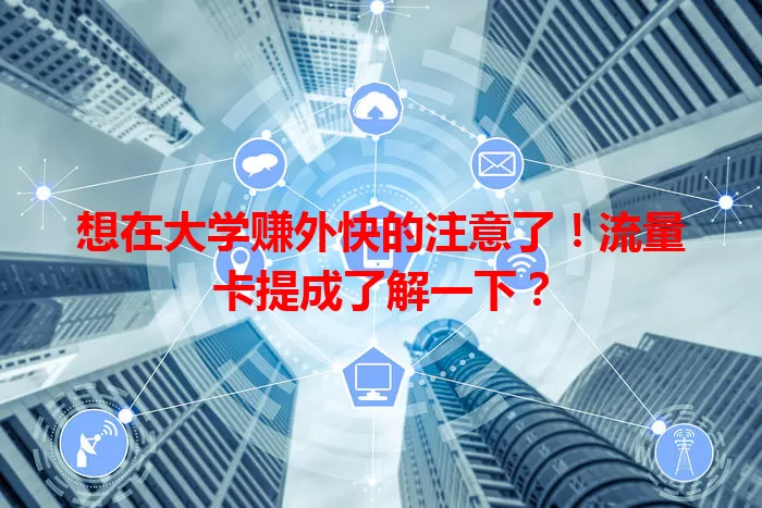 想在大学赚外快的注意了！流量卡提成了解一下？