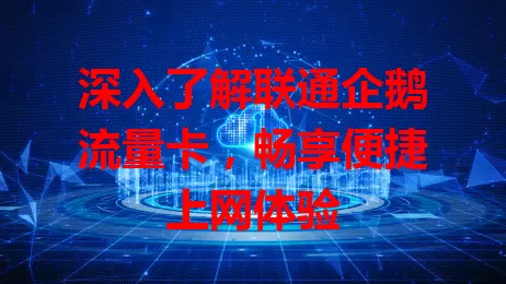 深入了解联通企鹅流量卡，畅享便捷上网体验