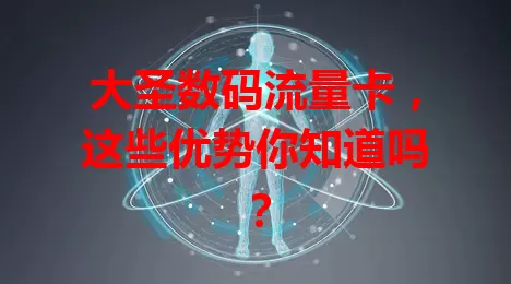大圣数码流量卡，这些优势你知道吗？
