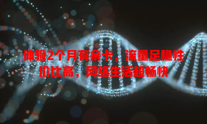 体验2个月有余卡，流量足稳性价比高，网络生活超畅快