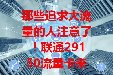 那些追求大流量的人注意了！联通29150流量卡来袭