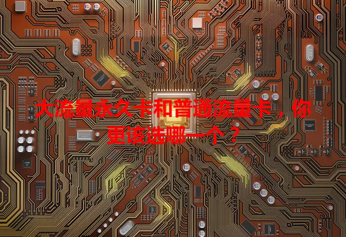大流量永久卡和普通流量卡，你更该选哪一个？