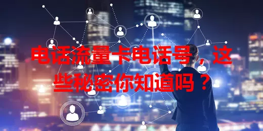 电话流量卡电话号，这些秘密你知道吗？