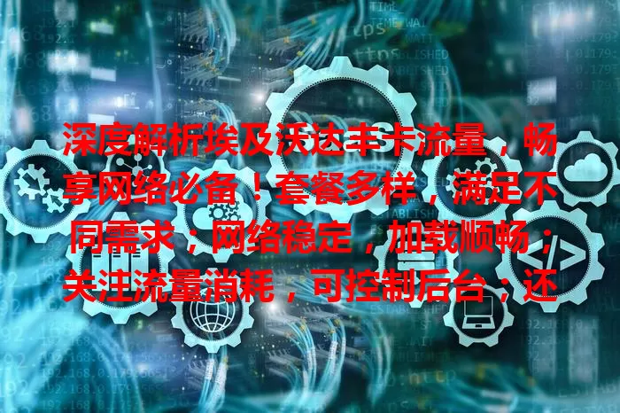 深度解析埃及沃达丰卡流量，畅享网络必备！套餐多样，满足不同需求；网络稳定，加载顺畅；关注流量消耗，可控制后台；还有不定期优惠。全面了解，让你网络畅游无阻！