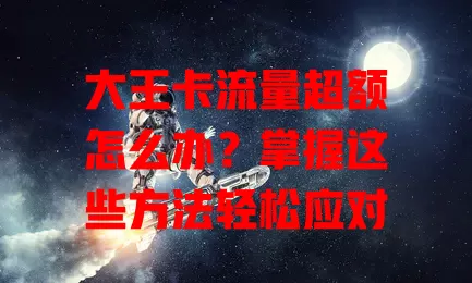 大王卡流量超额怎么办？掌握这些方法轻松应对