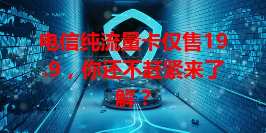 电信纯流量卡仅售19.9，你还不赶紧来了解？