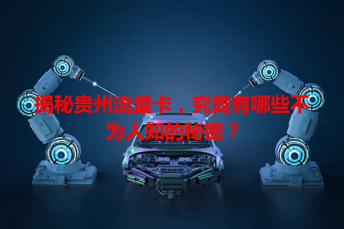 揭秘贵州流量卡，究竟有哪些不为人知的秘密？