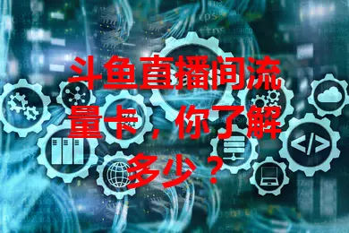 斗鱼直播间流量卡，你了解多少？