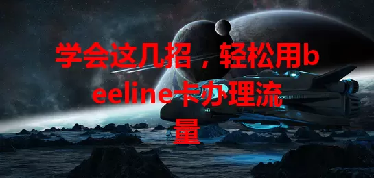 学会这几招，轻松用beeline卡办理流量