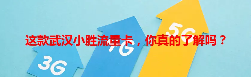 这款武汉小胜流量卡，你真的了解吗？