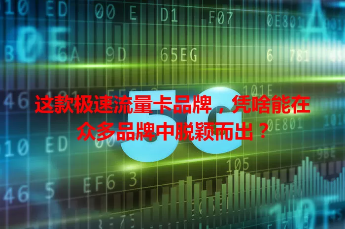 这款极速流量卡品牌，凭啥能在众多品牌中脱颖而出？