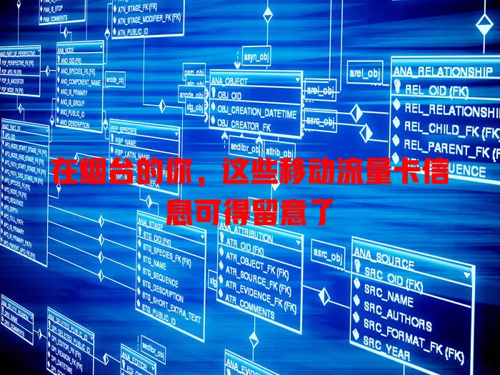 在烟台的你，这些移动流量卡信息可得留意了